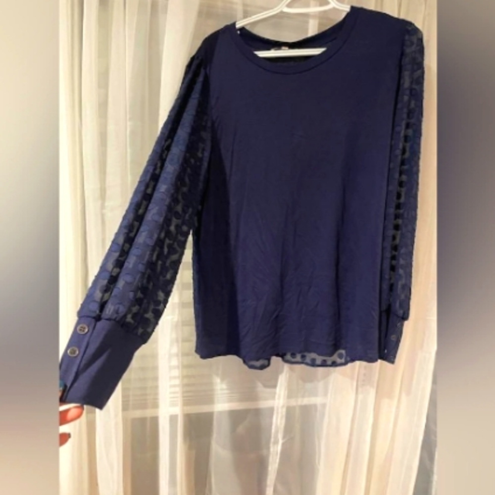 Long sleeve lace shirt